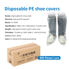 White Non Woven Fabric Disposable Shoe Boots With Anti Slip Printing Pe Cpe