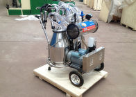 Dua Bucket Mobile Milking Machine, Vacuum Pump Dairy Milking Equipment
