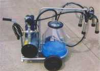 Food Grade Trolley Type Clear Bucket Mobile Milking Machine Untuk Sapi Lahan Pertanian