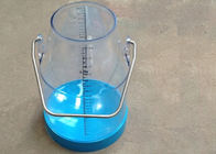Food Grade Trolley Type Clear Bucket Mobile Milking Machine Untuk Sapi Lahan Pertanian