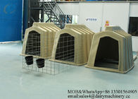 PE Bahan House Isolasi Room Calf Shelters Plastik Calf Hutch 2200 * 1200 * 1400 Mm