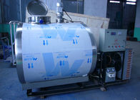 Custom Sanitary Milk Cooling Tank Untuk Sistem Susu Line / Tank, 10000L