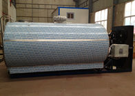 6000L / 6T Stainless Steel Milk Cooling Tank , Horizontal Direct Type / Visuable